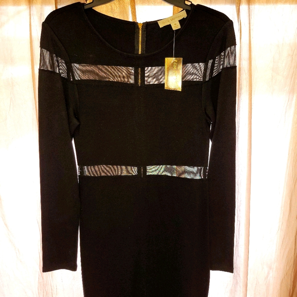 Black bodycon dress